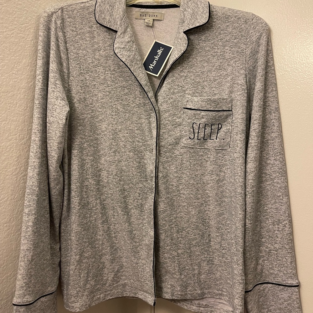 New with tags Rae Dunn pajama shirt!